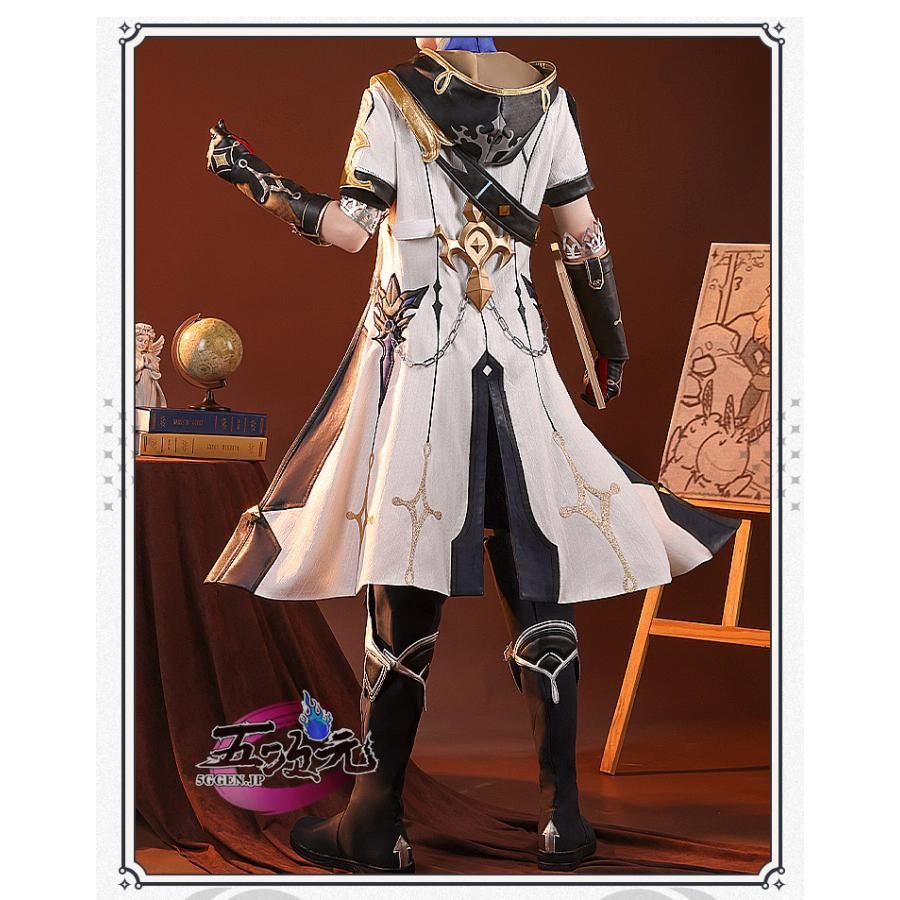 【超特価sale開催！】 三分妄想 原神 コスプレ アルベド 衣装 ウィッグ 靴 追加可 BJ0923ML04 ハロウィン