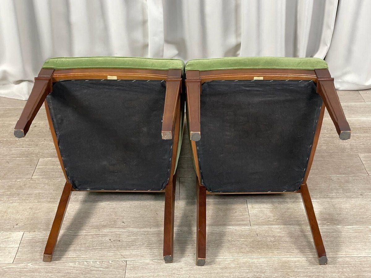 アンティークチェア　ダイニングチェア　maruni モケット　オリーブグリーン アンティークチェア ダイニングチェア maruni モケット オリーブ