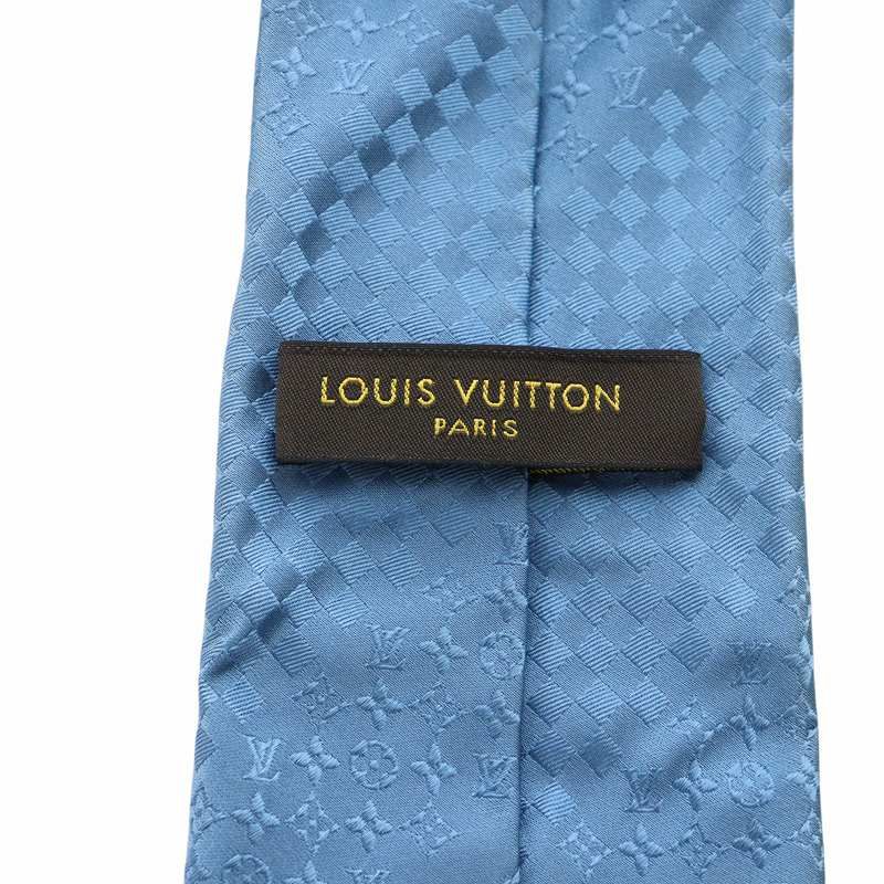 美品　ルイヴィトン　ネクタイ　クラヴァットミックス　モノグラム　高級　肉厚　紺 中古】 ルイ・ヴィトン LOUIS VUITTON ネクタイ クラヴァット