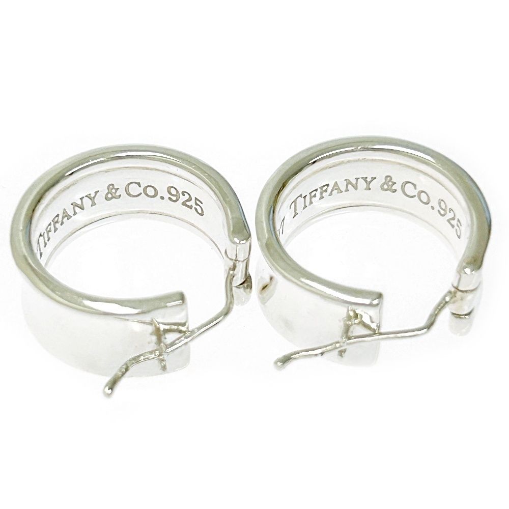 中古】TIFFANY&Co. ティファニー シルバー 1837 ナロー フープ ピアス