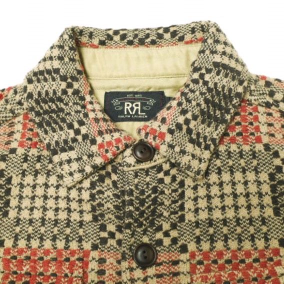 新品 RRL ダブルアールエル 24AW ウールジャカードオーバーシャツ