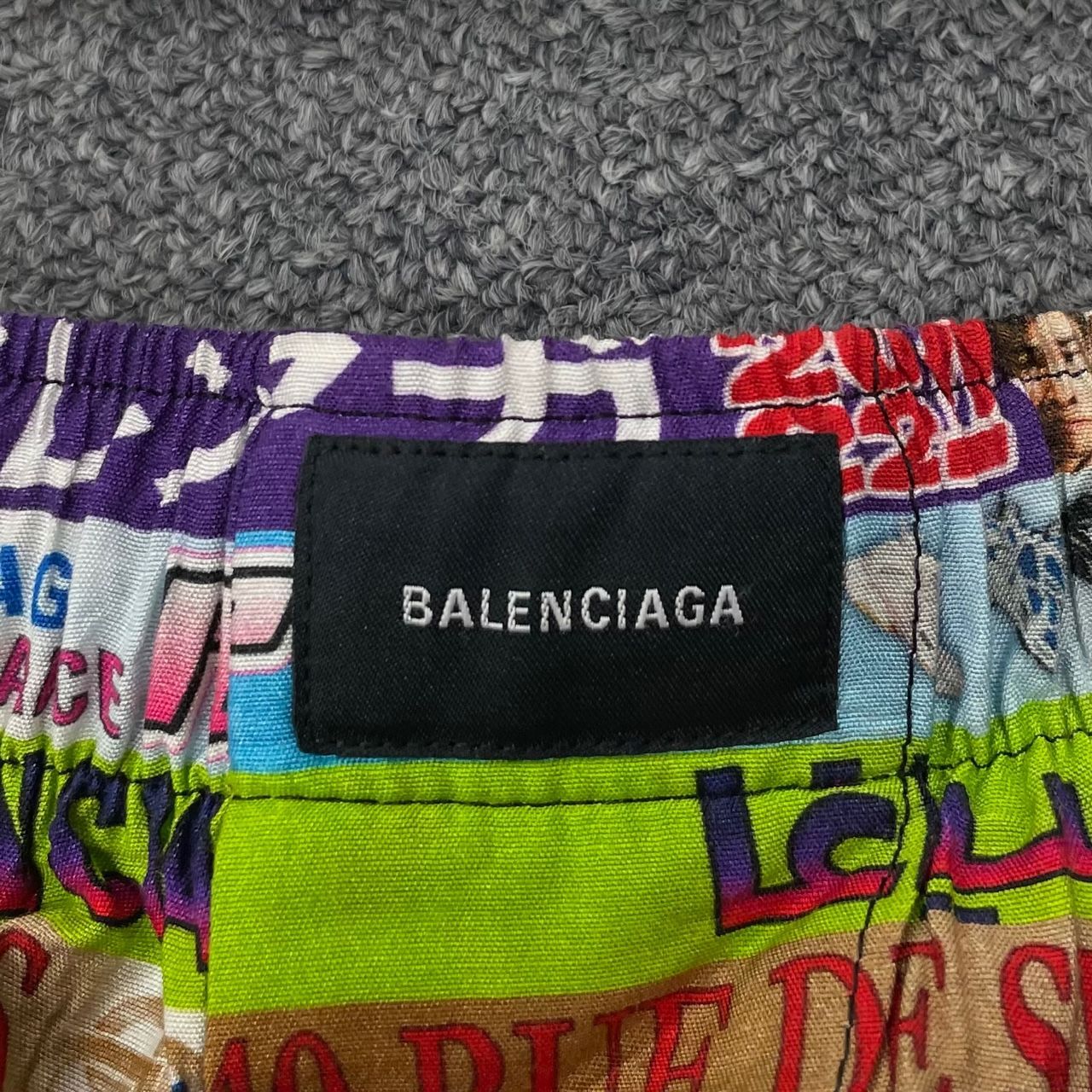 国内正規 BALENCIAGA 22SS グラフィック アロハ ショーツ ハーフパンツ