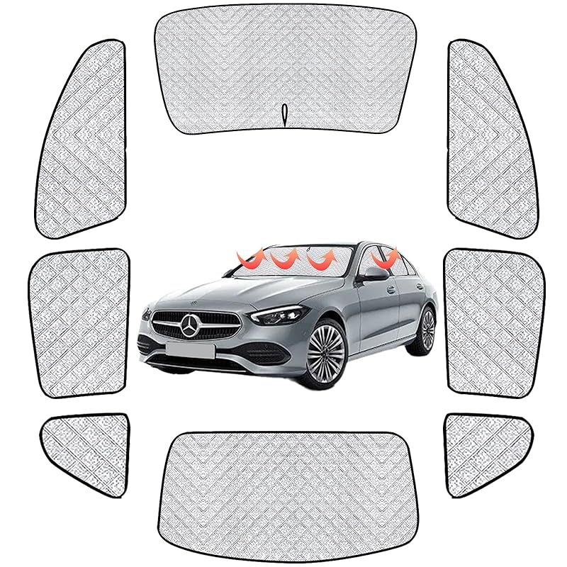 新型 cクラス W205 S205 C205 A205 専用 サンシェード 車中泊 2016～現行 仮眠 マルチサンシェード 断熱 遮光シェード 車窓日よけ 車中泊グッズ アウトドア マルチ C Class サンシェード 露天駐車 冬 保温 盗難防止 UV 0