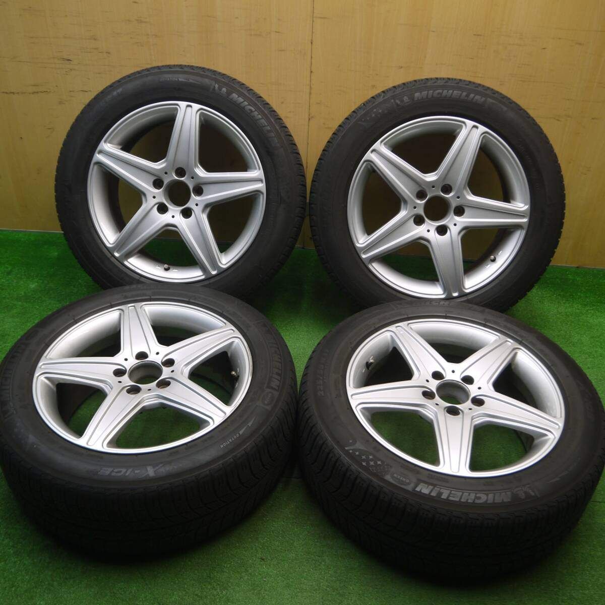 4本価格 ベンツ 等 AGA Burg 225|55R17 スタッドレス ミシュラン X-ICE XI3 17インチ PCD112|5H 5011504Hス