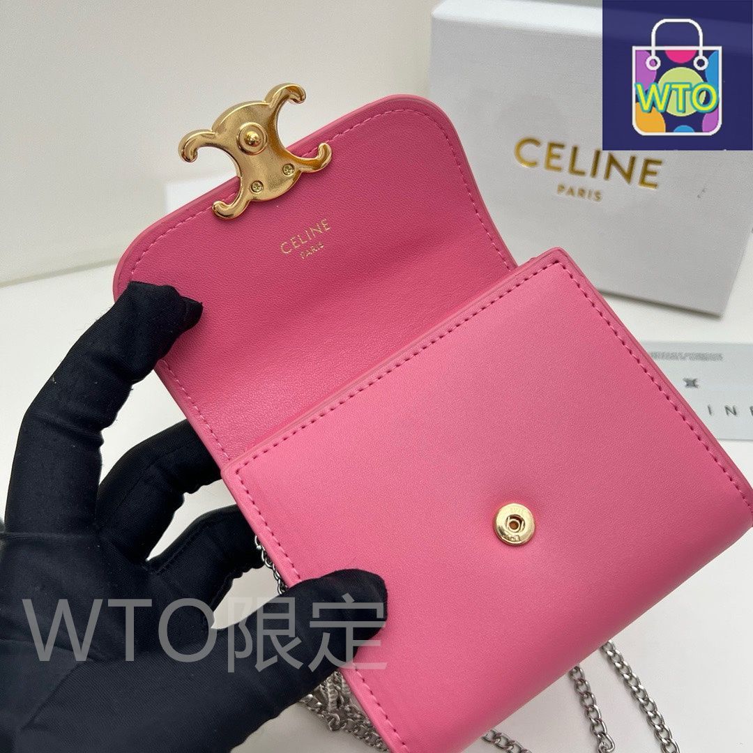 本日限定】?Celine トリオンフ チェーンウォレット 10783 ? 高級