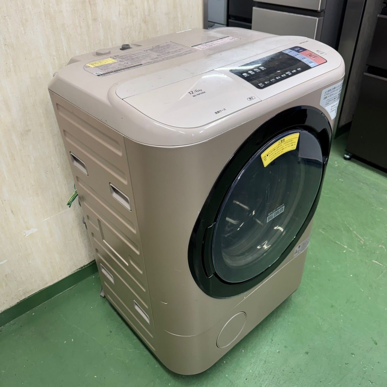  172 日立 ビッグドラム 洗濯機 大容量 12 7キロ 乾燥付き ブラウン 左開き ドラム式洗濯機本体 ドラム式洗濯機