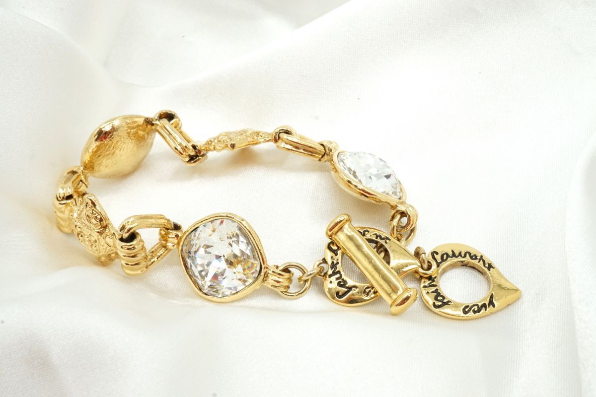 Y ブレスレット サンローラン メタルブレスレットゴールド Y