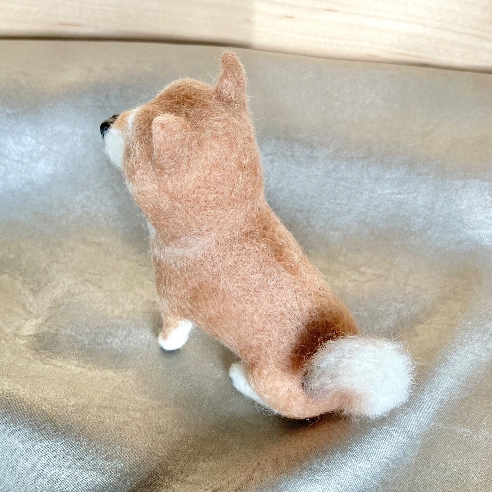 柴犬 おすわり 羊毛フェルト 犬 うちのこ - メルカリ