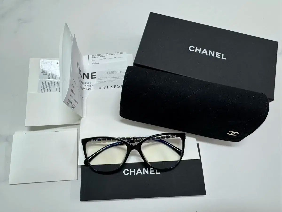 CHANEL シャネル 3408QS ブラック ブルーライト メガネ 矢野志保 ウェア
