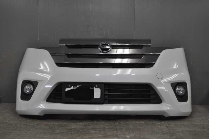 フロントバンパー フォグランプ付 Fバンパー W13 白 B21W デイズ ハイウェイスター X 前期 62651-6A04G s020943G