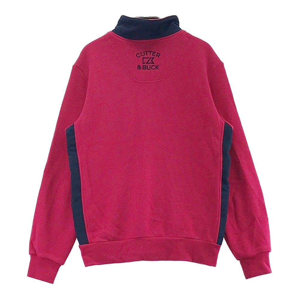 サイズ：M CUTTER&BUCK カッターアンドバック ハーフジップ長袖ニット