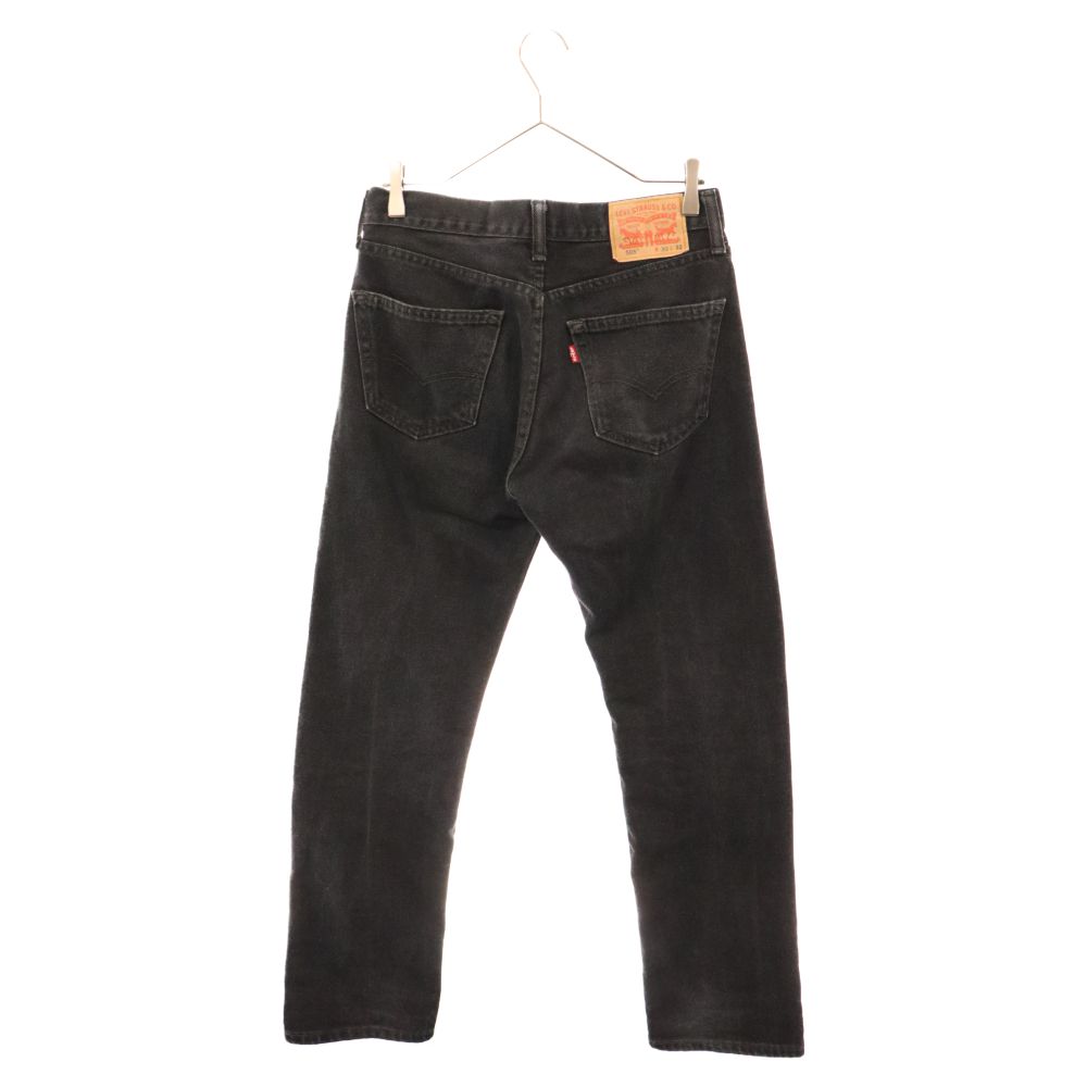 Levi's (リーバイス) 505 ストレート ブラック デニムパンツ PC9-00505
