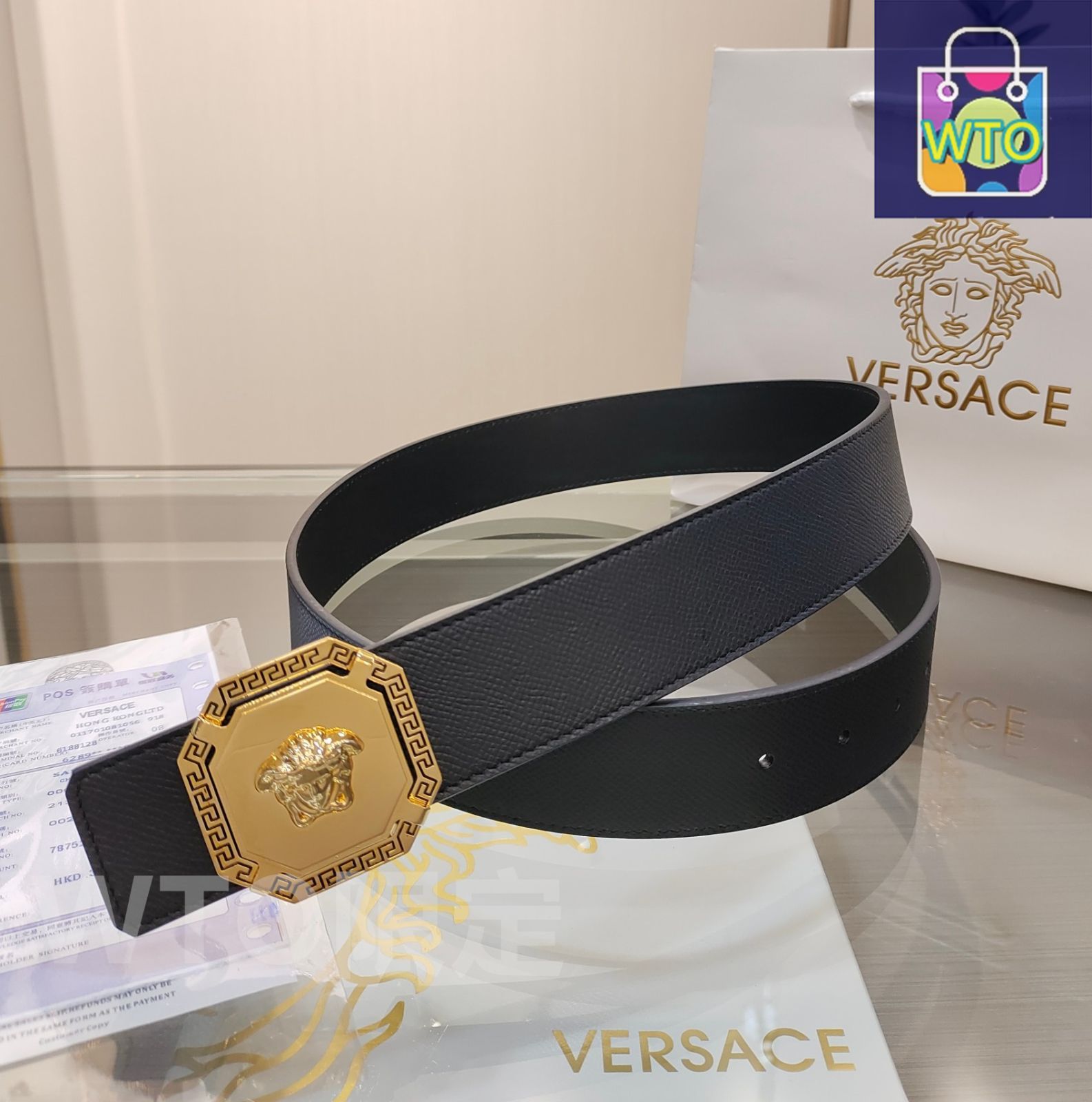 VERSACE ヴェルサーチ leather belt レザー ベルト レディー VERSACE ヴェルサーチ leather belt レザー ベルト レディー