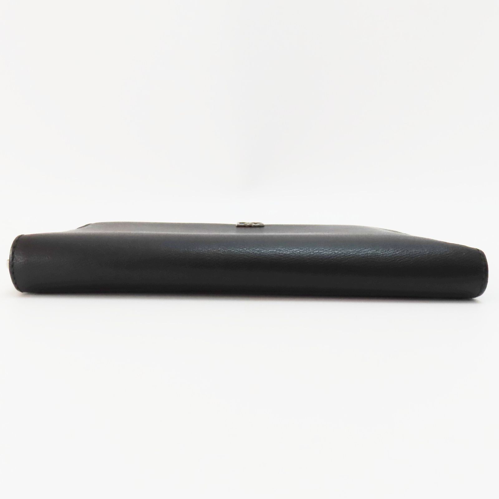 K11 美品 DOLCE＆GABBANA ドルチェ&ガッパーナ ロゴ レザー ラウンド  