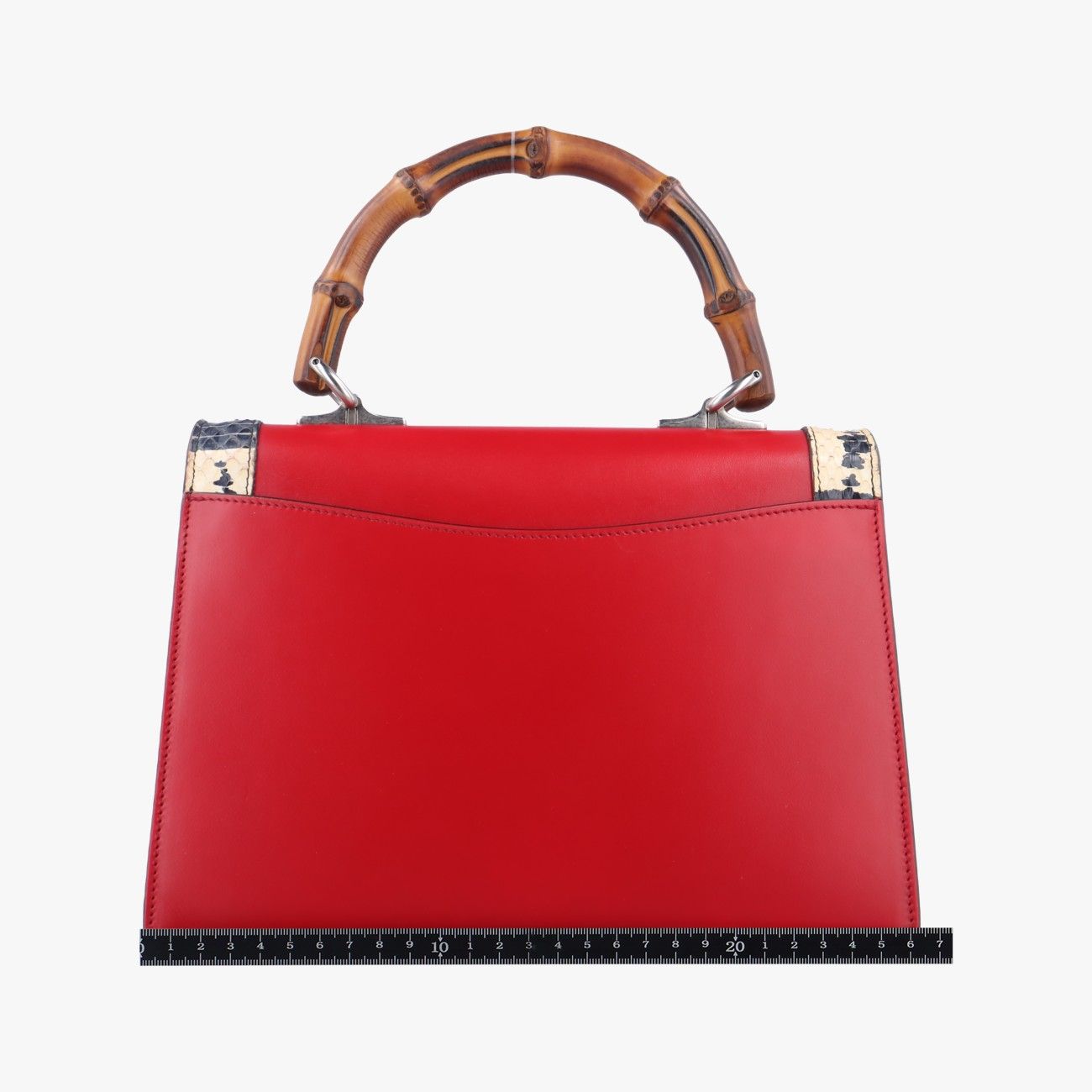 グッチGucciリリス バンブー コーラルスネークレッドレザー453751F020755580