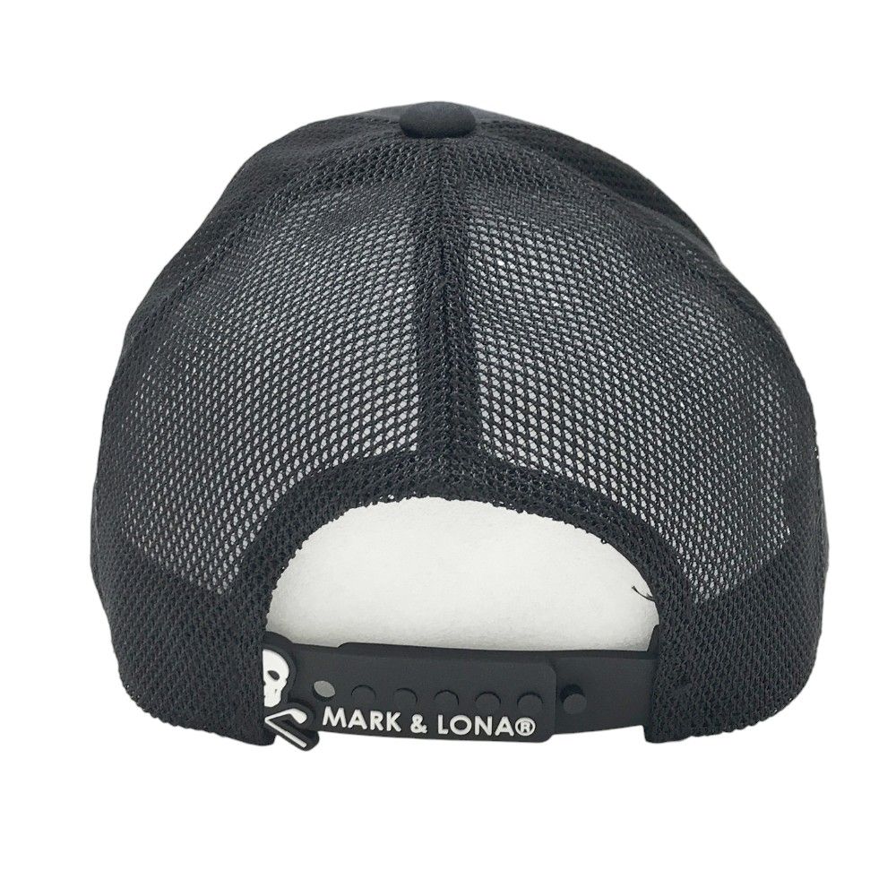 MARK & LONA キャップ メッシュ 黒 MARK&LONA マークアンドロナ メッシュキャップ カモフラ柄 ブラック系