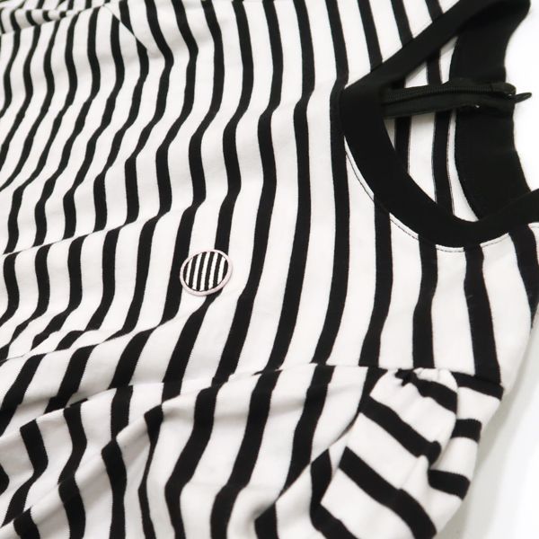 BORDRES at BALCONY◆長袖カットソー/36/コットン/WHT/ストライプ/BD2121-2B-11 BORDRES at BALCONY(ボーダーズアットバルコニー) / 長袖