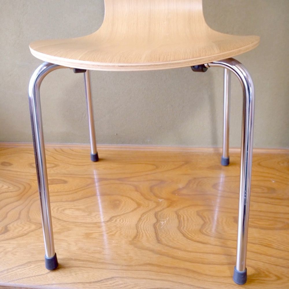 ダイニングチェア 無印良品 モールドプライウッドチェア 廃盤品 オーク