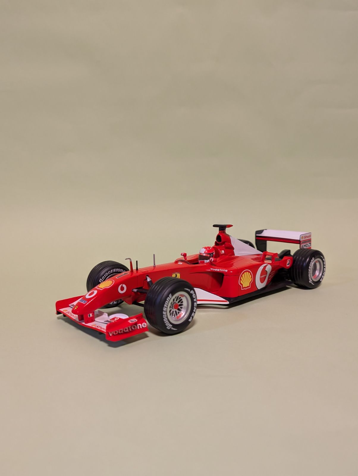 2002年序盤戦限定マシン 1/18 マテル フェラーリF2001 2002年モデル