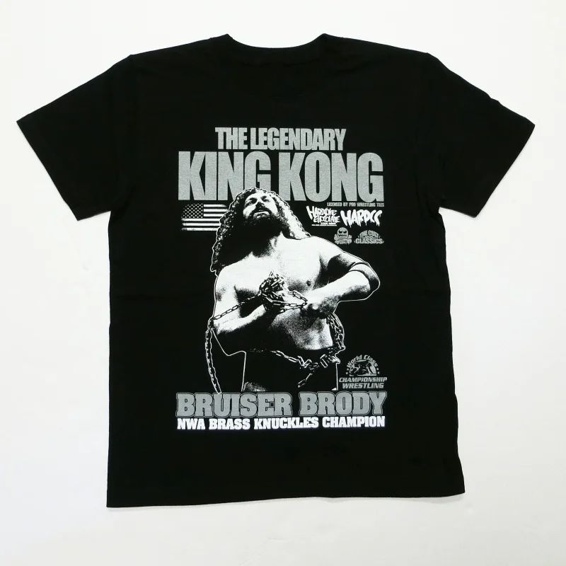 ブルーザー・ブロディ/レジェンダリー・キングコング(ブラック) Tシャツ