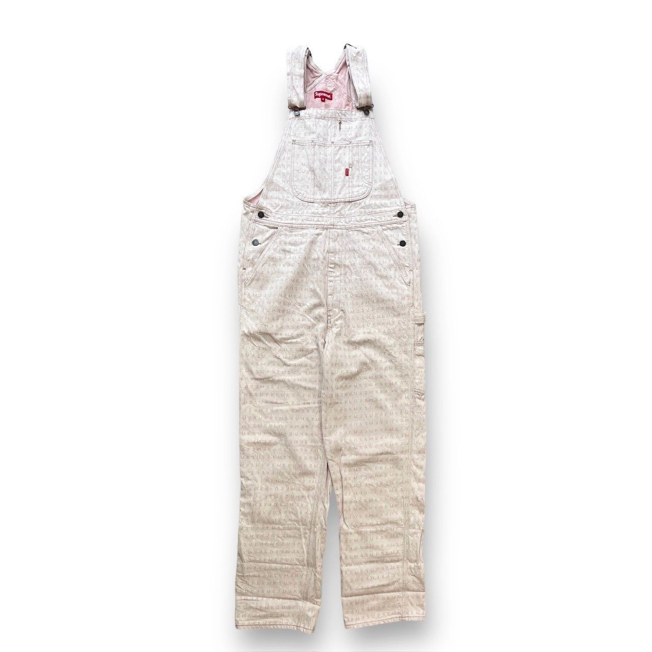 国内正規 Supreme 20SS Jacquard Logos Denim Overalls シュプリーム M ...