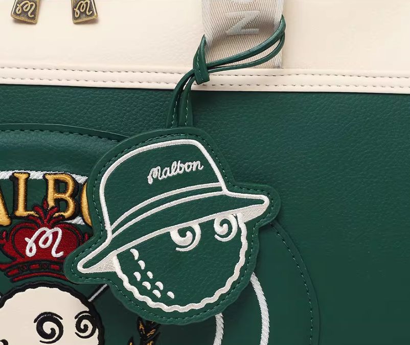 Malbon 高級PUゴルフ衣類バッグ Malbon 高級PUゴルフバッグ 新作 衣類収納OK✨ レトロ×モダンの融合