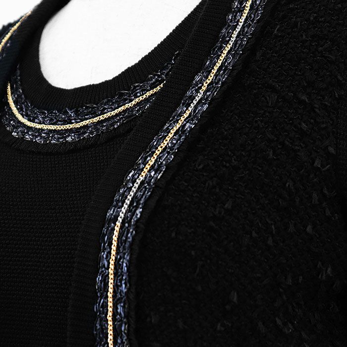 ボタン ゴールドチェーン