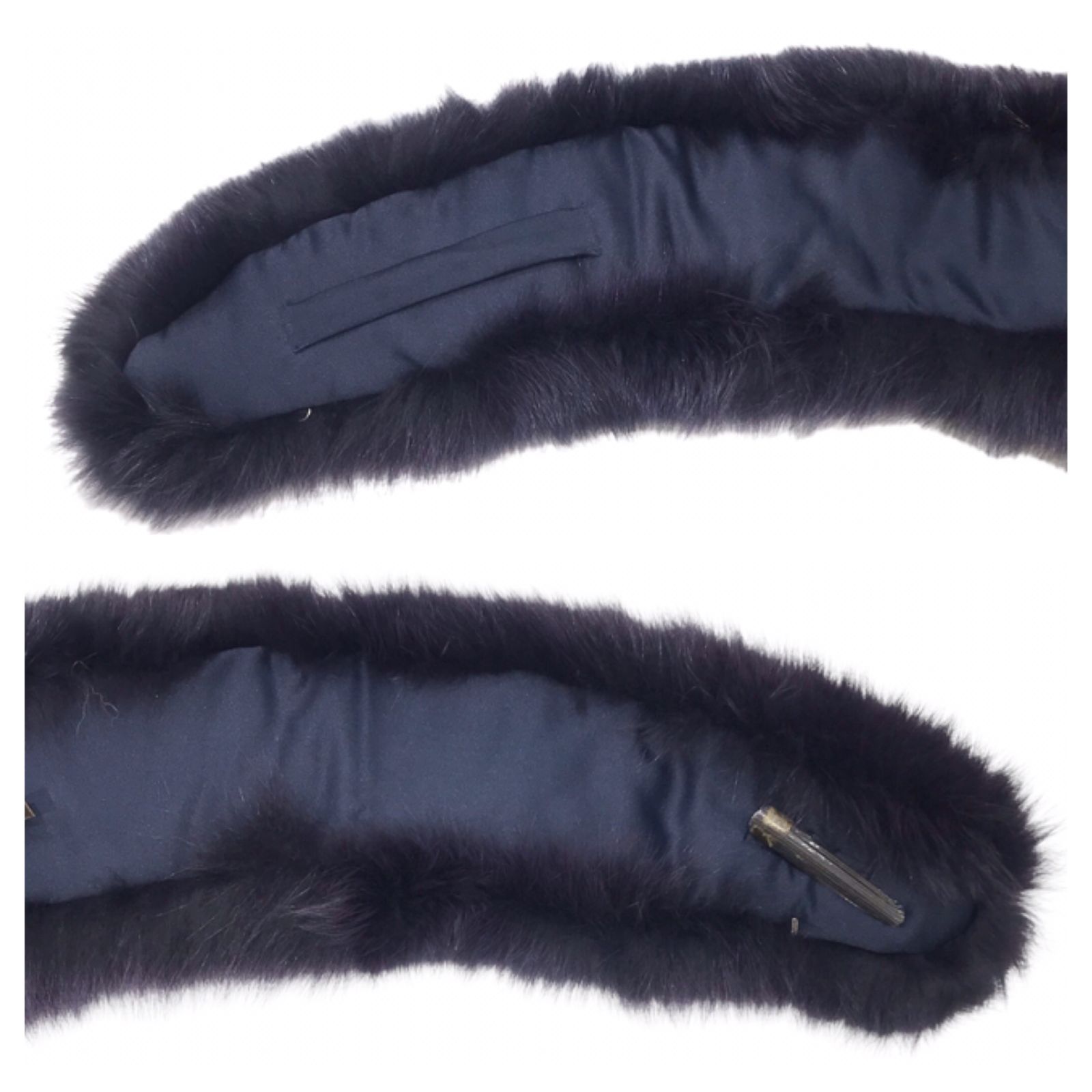 θ【開封済未使用品】ROTINY/ロティニー 毛皮 ファーストール パープル  