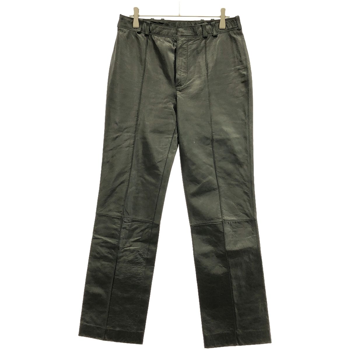 LOEWE ロエベ ヴィンテージ レザーパンツ ブラック 38 - メルカリ