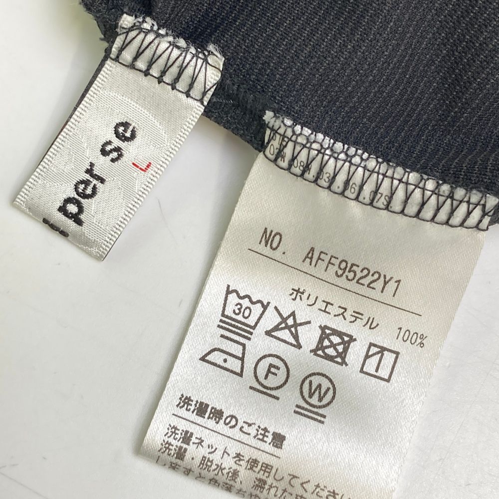 サイズ：L AND PER SE アンパスィ ; 半袖ハイネックTシャツ  ブラック系 [240101501217] ゴルフウェア レディース ストスト サイズ：L AND PER SE アンパスィ ; 半袖ハイネックTシャツ