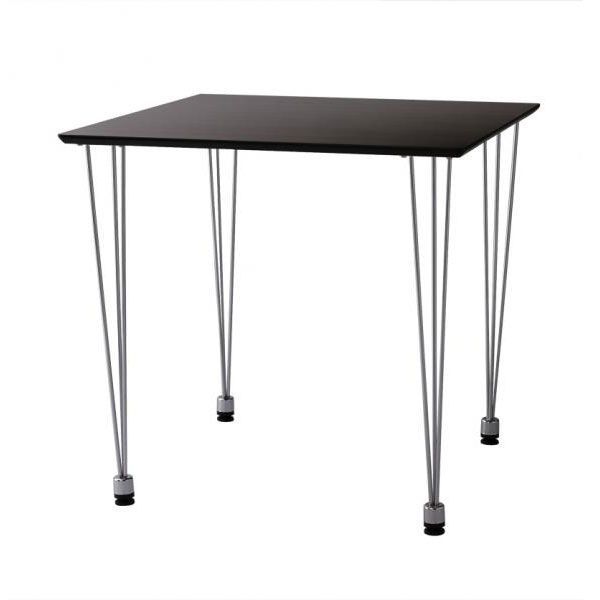 シンプルダイニング【Primo】プリモテーブルW75ダークブラウン