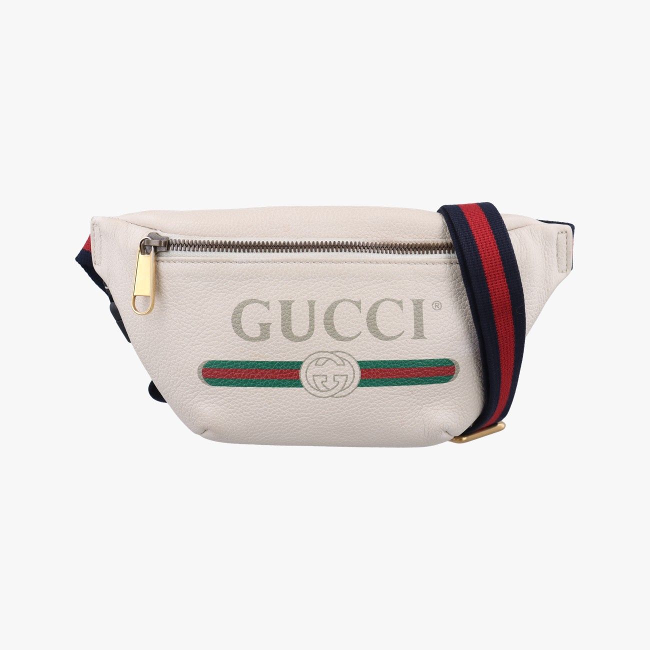 GUCCI ホワイトレザー ボディバッグ グッチGucciグッチプリントホワイトレザー527792H028778074