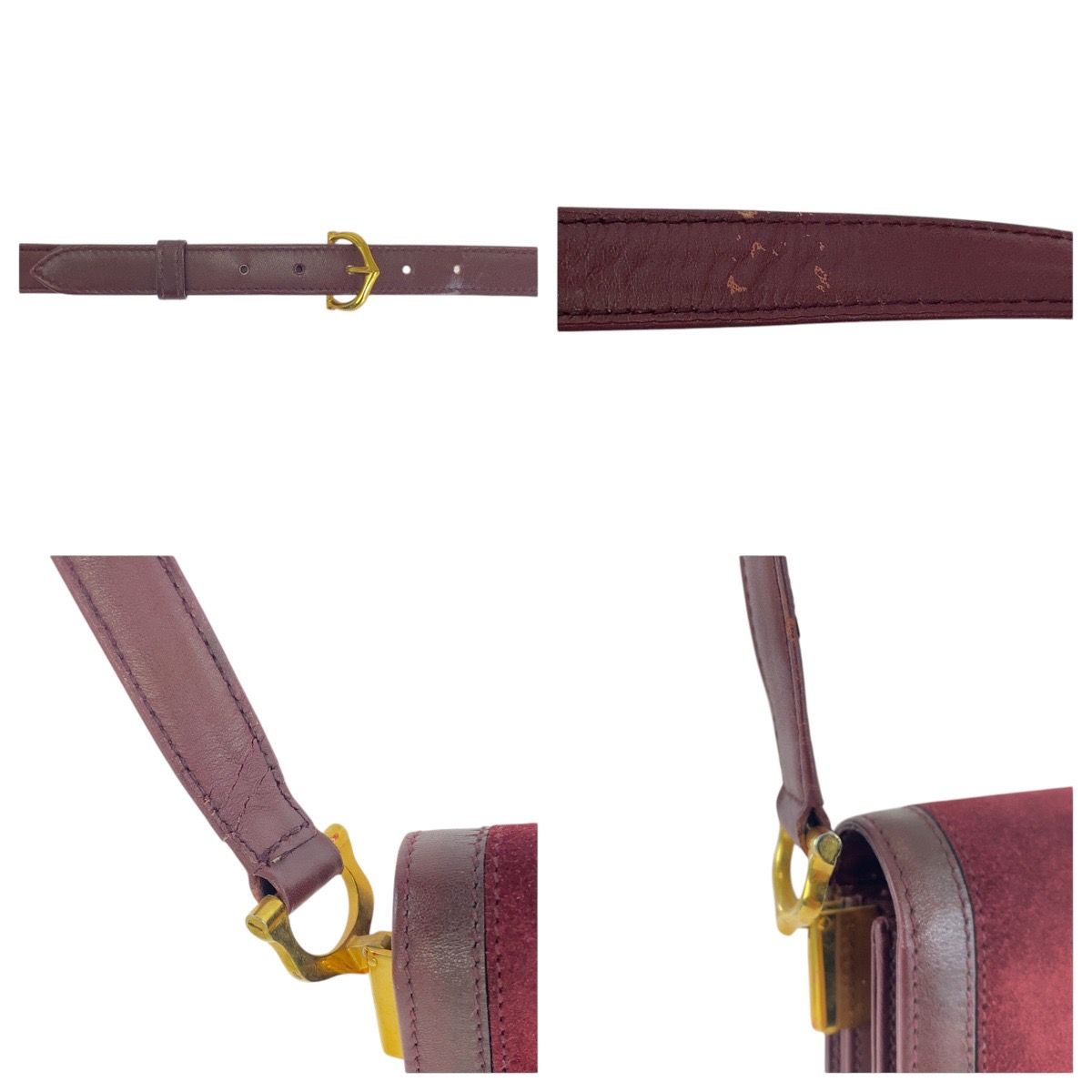 CARTIER カルティエ マストドゥカルティエ ボルドー ゴールド金具  