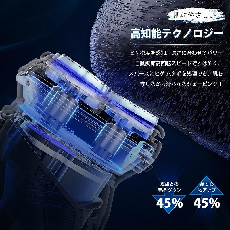 薄メッシュ刃3ヘッド回転式