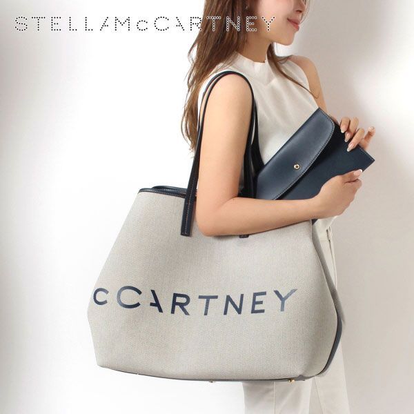 ステラ・マッカートニー Stella McCartney レディース ロゴプリント キャンバストートバッグ【4101 DENIM】  7B0063WP0221 4101/【2024SS】l-bag メルカリ