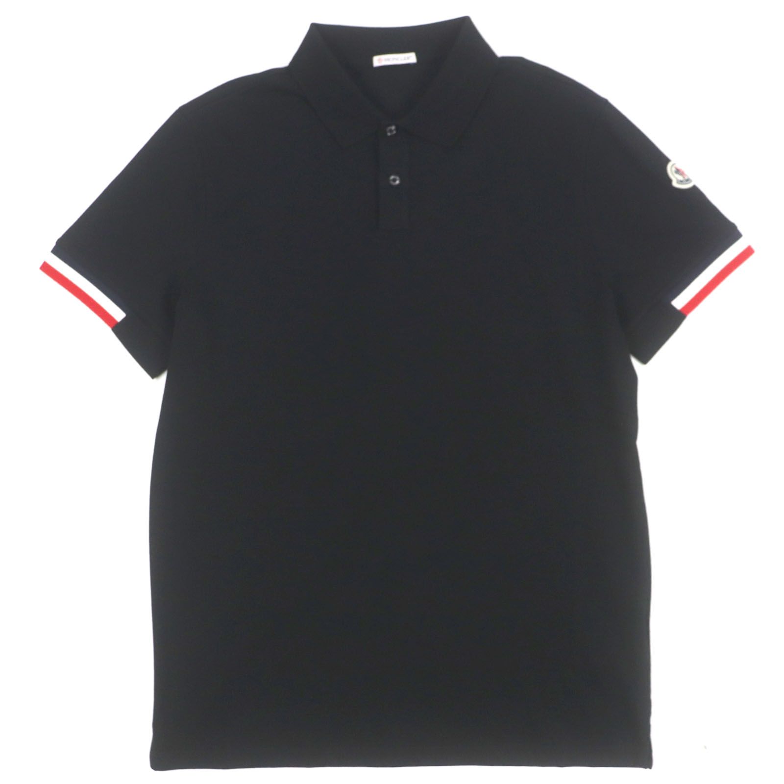 美品✨MONCLER モンクレール ポロシャツ トリコロール ロゴワッペン 美品 モンクレール ポロシャツ ゴルフウェア ワッペン