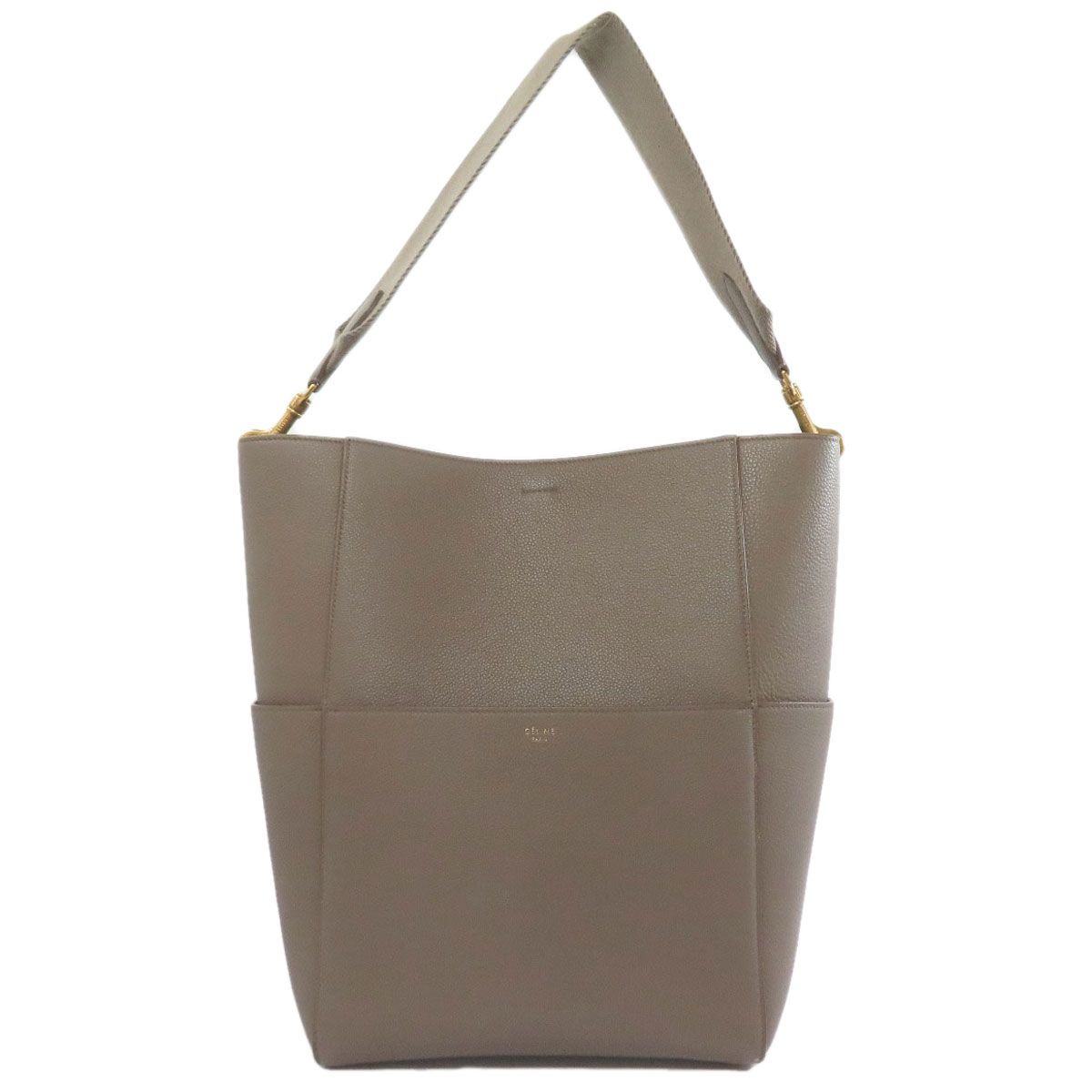 CELINE セリーヌ サングルバケット トートバッグ レザー レディース