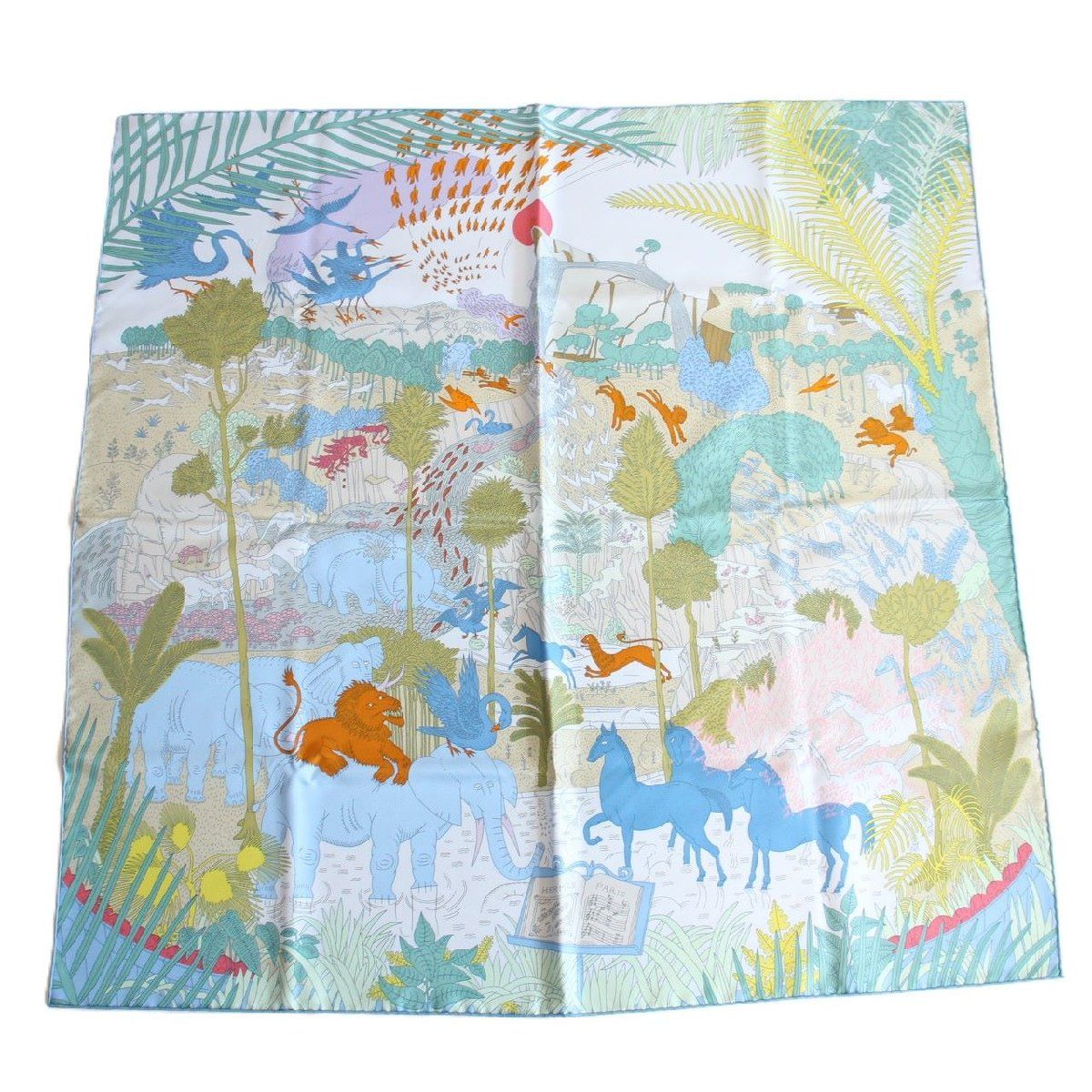 HERMES エルメス カレ 90 スカーフ Le Carnaval des Animaux