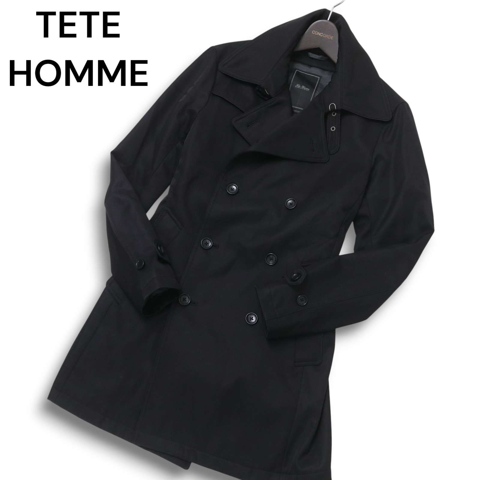 TETE HOMME テットオム 秋冬 スリム☆ トレンチコート ミドル丈