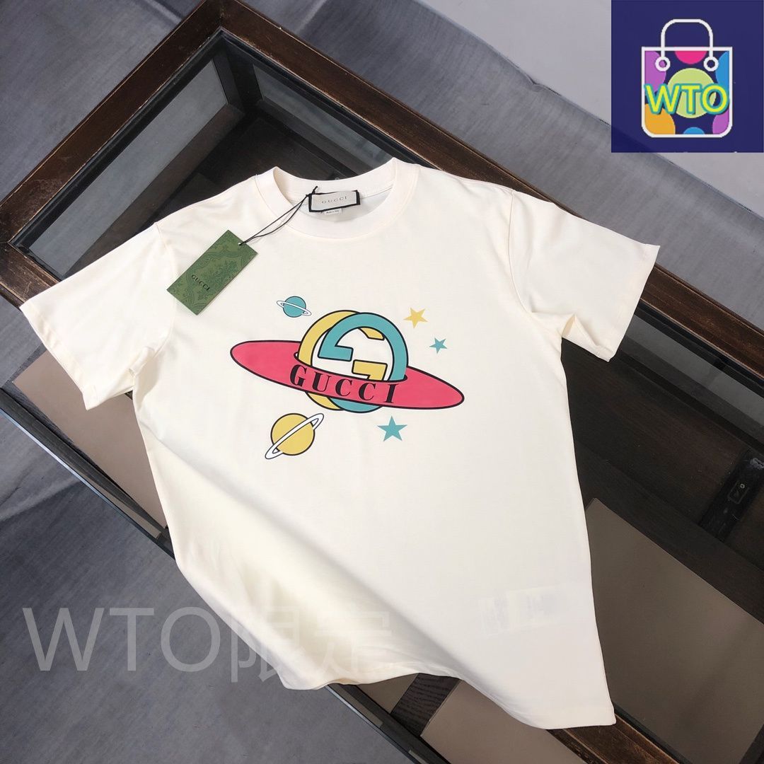 美品♡GUCCI ロゴプリント Tシャツ ホワイト Cotton jersey T-shirt with print in white | GUCCI® US