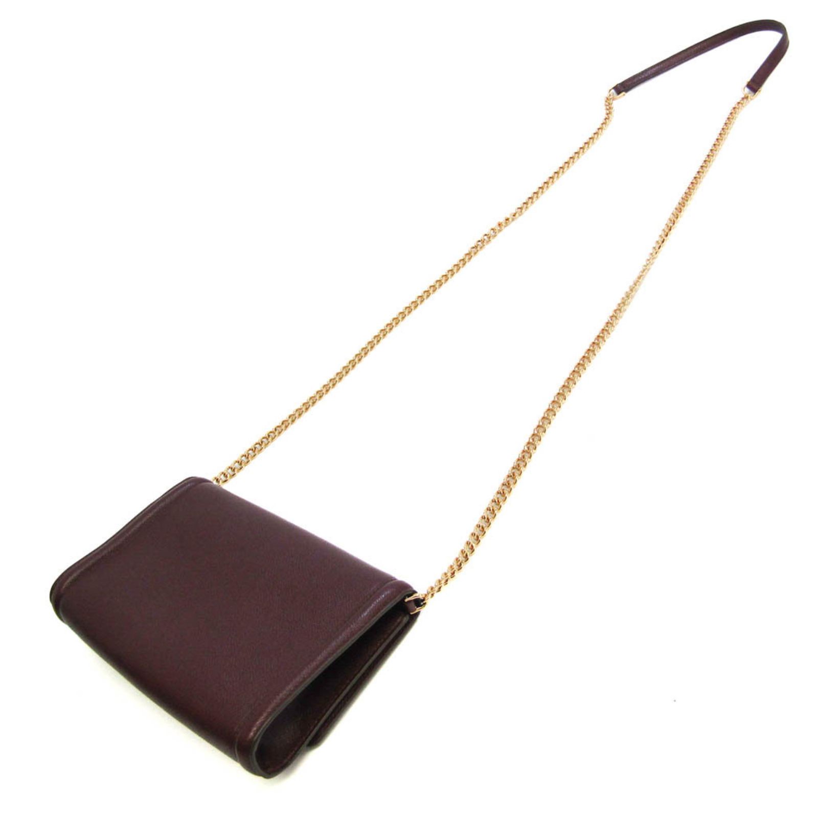 【美品】Salvatore Ferragamo AU-22/C940 Salvatore Ferragamo Vara AU 22 C940 Shoulder Bag Red Leather