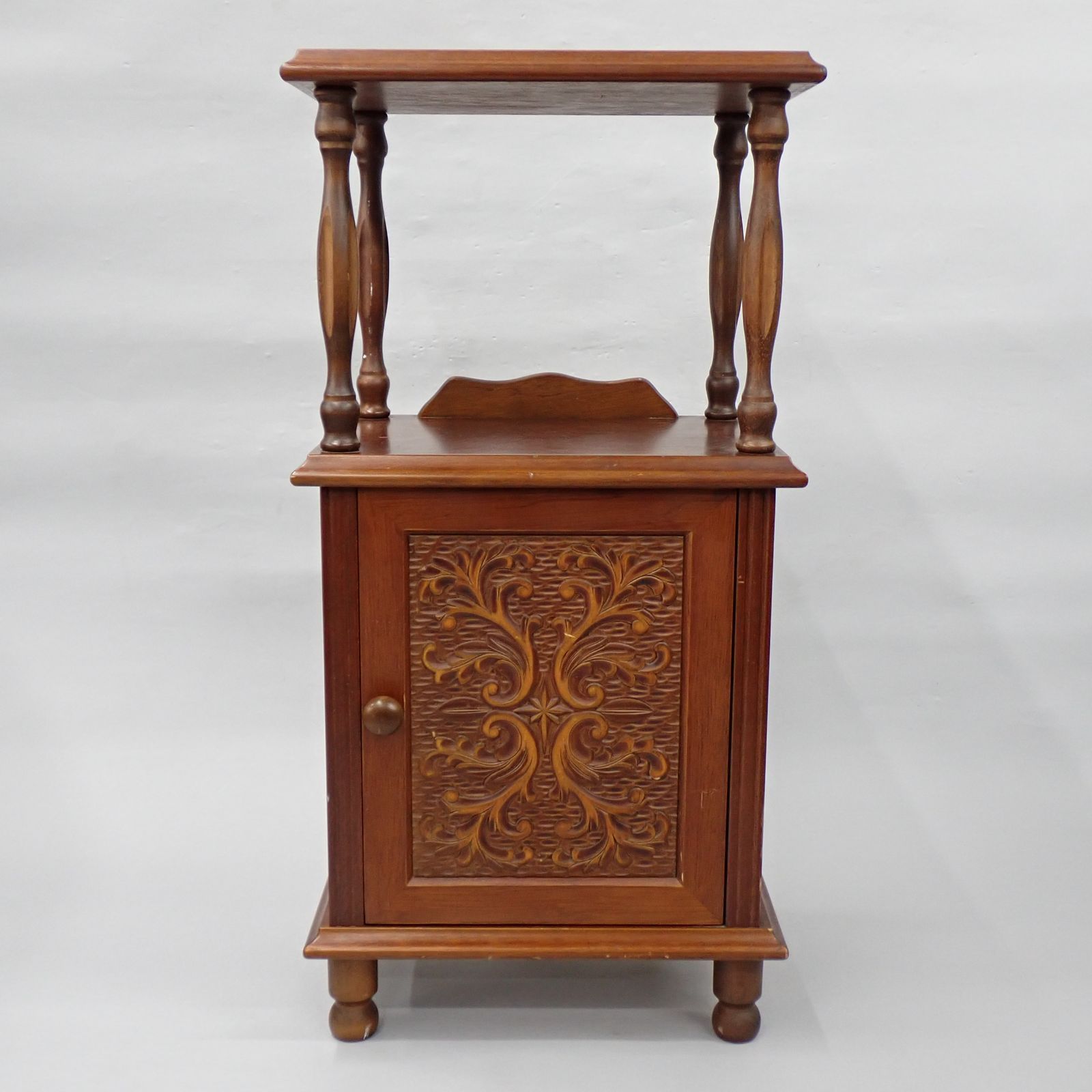 曙工芸 アケボノ工芸 電話台 収納家具 木製 インテリア 昭和レトロ