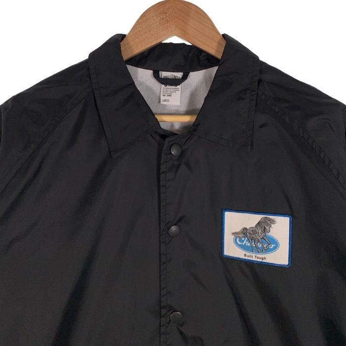 CHALLENGER チャレンジャー IRON HORSE COACH JACKET アイアンホース プリント コーチジャケット ブラック ナイロン Size L