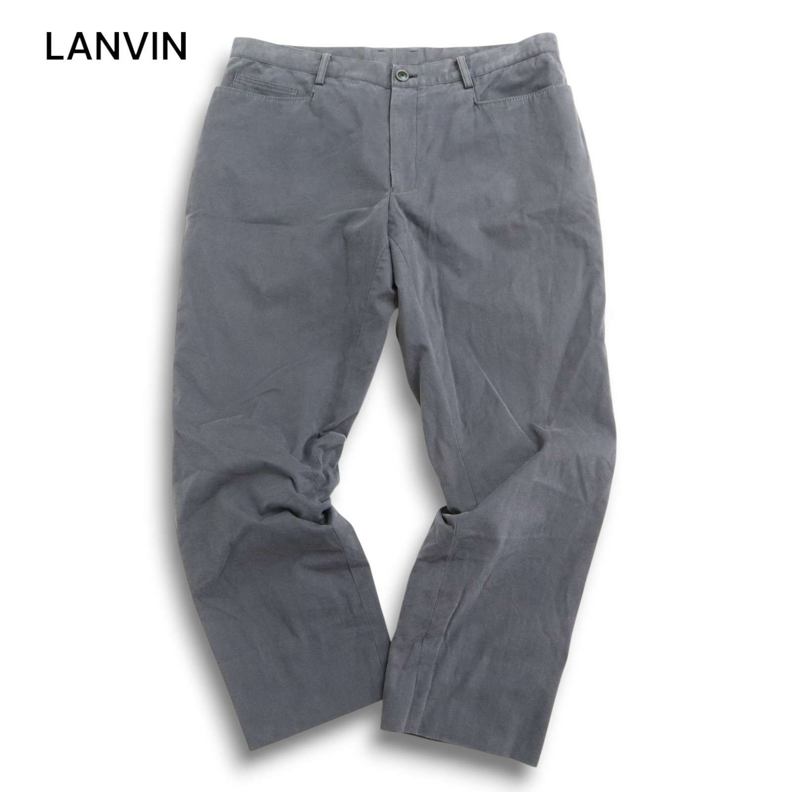 LANVIN SPORT パンツ ストレッチ カーキ系 カーキブラウン 38 LANVIN SPORT ストレッチピケロングパンツ【接触冷感/UV