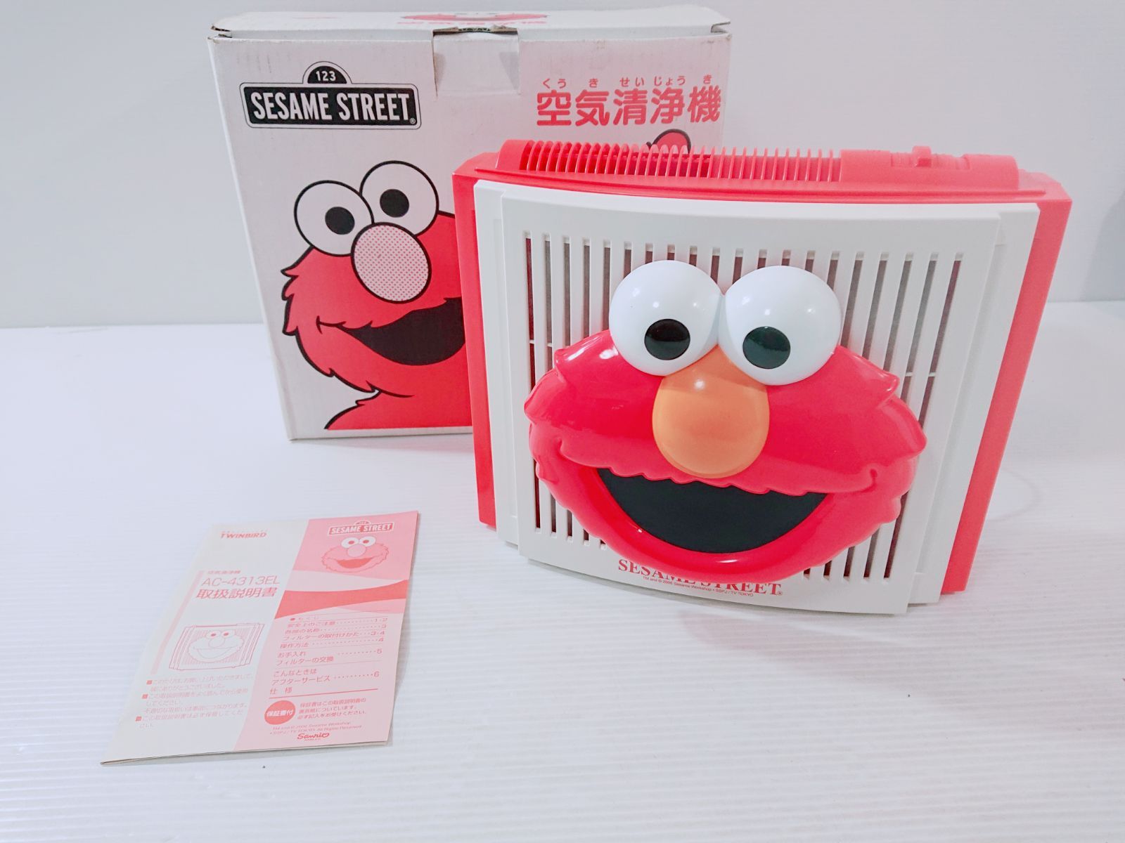 未使用品 TWINBIRD 空気清浄機 AC-4313EL SESAME STREET サンリオ