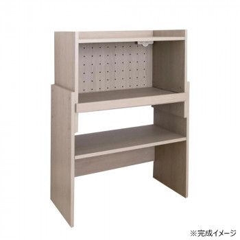 日本製組立家具 伸縮キッチンカウンター ゴミ箱収納 レンジ台 CO-CN-80R