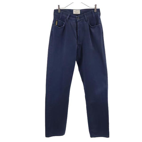 アルマーニジーンズ イタリア製 ストレートデニムパンツ w30 ネイビー系 ARMANI JEANS ボタンフライ ジーンズ メンズ