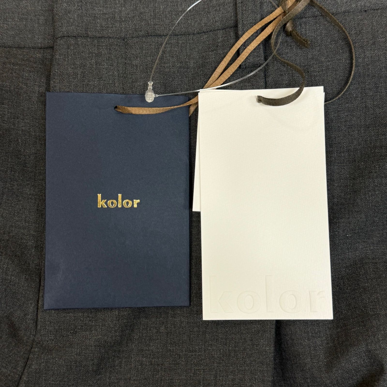定価45100円 kolor 24SS タックスラックスパンツ トラウザー パンツ