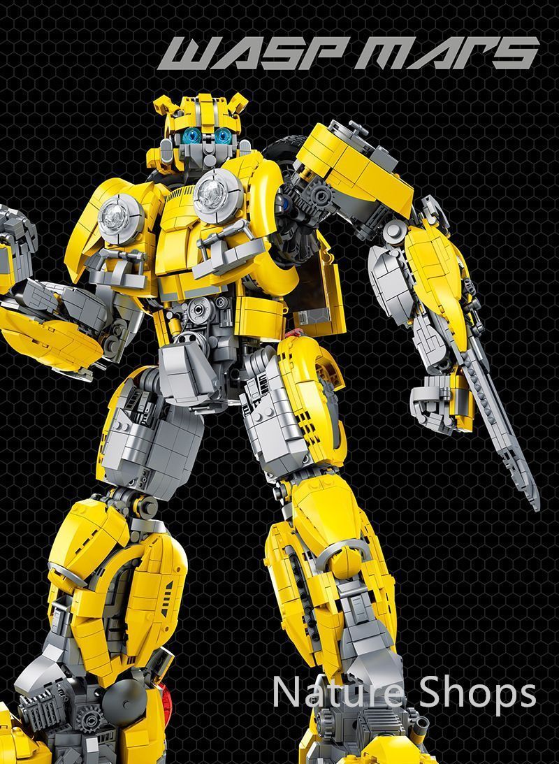 【新品未使用】大型ルバーブ変形ロボットはレゴ大型メカモデル組み立て済みビルディングブロック玩具ロボット組み立て済みビルディングブロックモデルと互換性があります 積み木thcp24