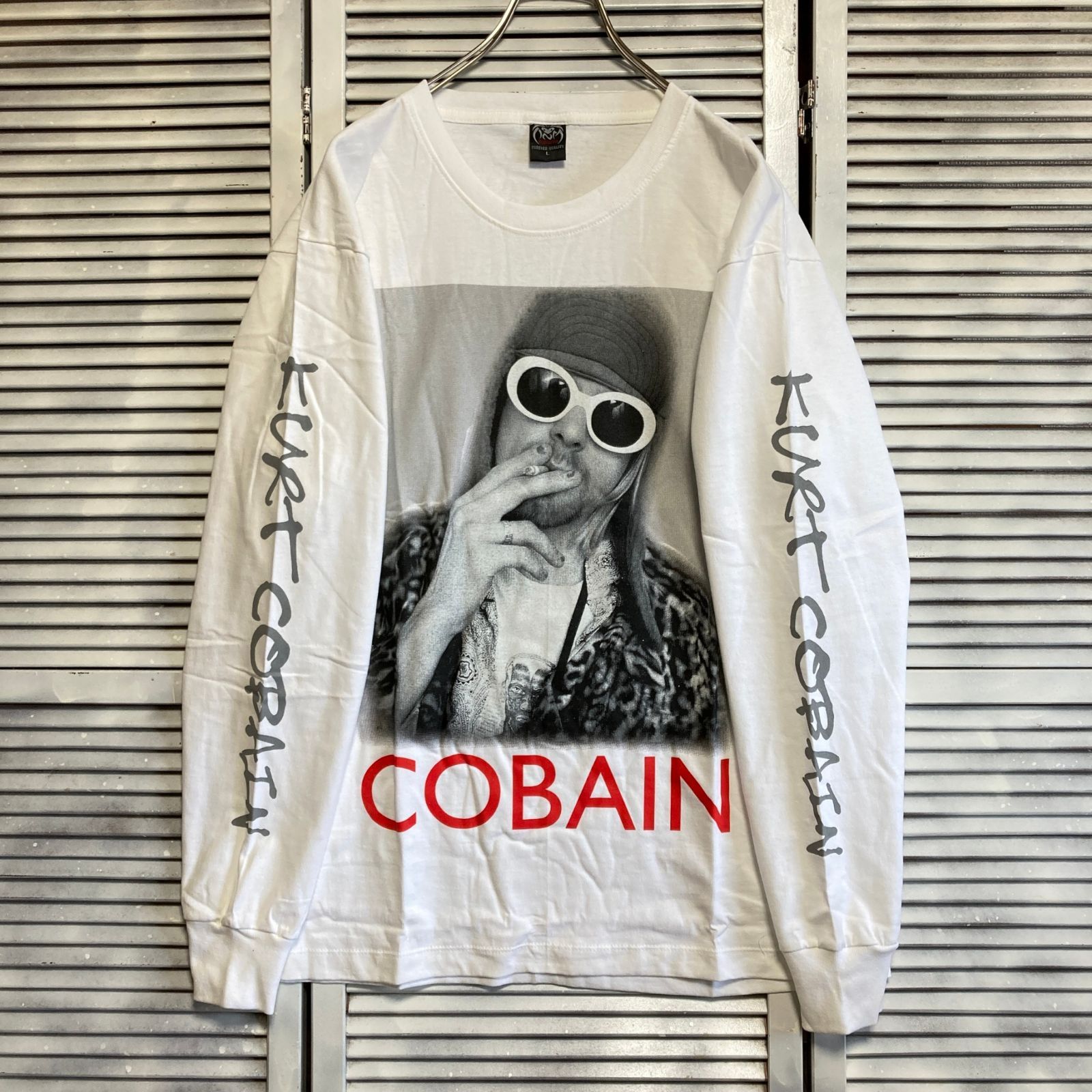 カートコバーン ニルバーナ NIRVANA 白 長袖 Tシャツ ロック